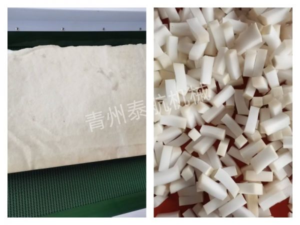 海绵六角切粒效果对比